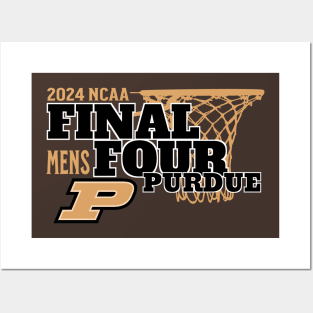 Purdue Boilermakers Final Four 2024 Basketball Vintage Posters and Art